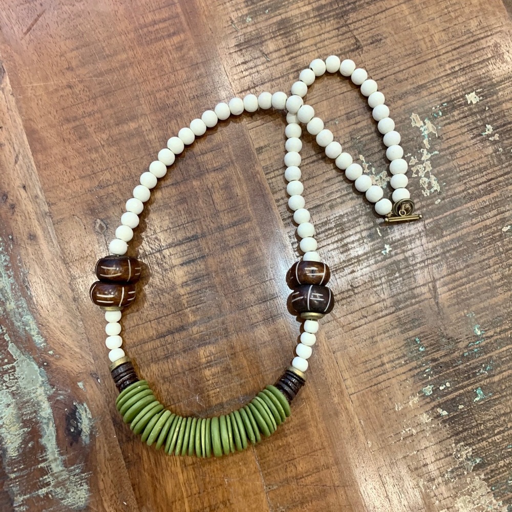 Chunky Wood Necklace